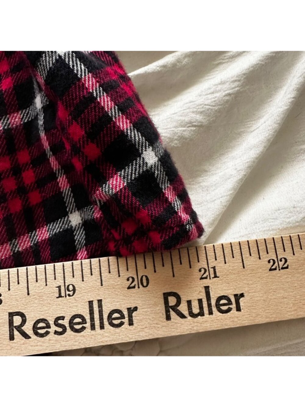 Riders By Lee Women's Red & Black Plaid 100% Cotton Flannel Button-Up Shirt SZ L - Picture 8 of 11